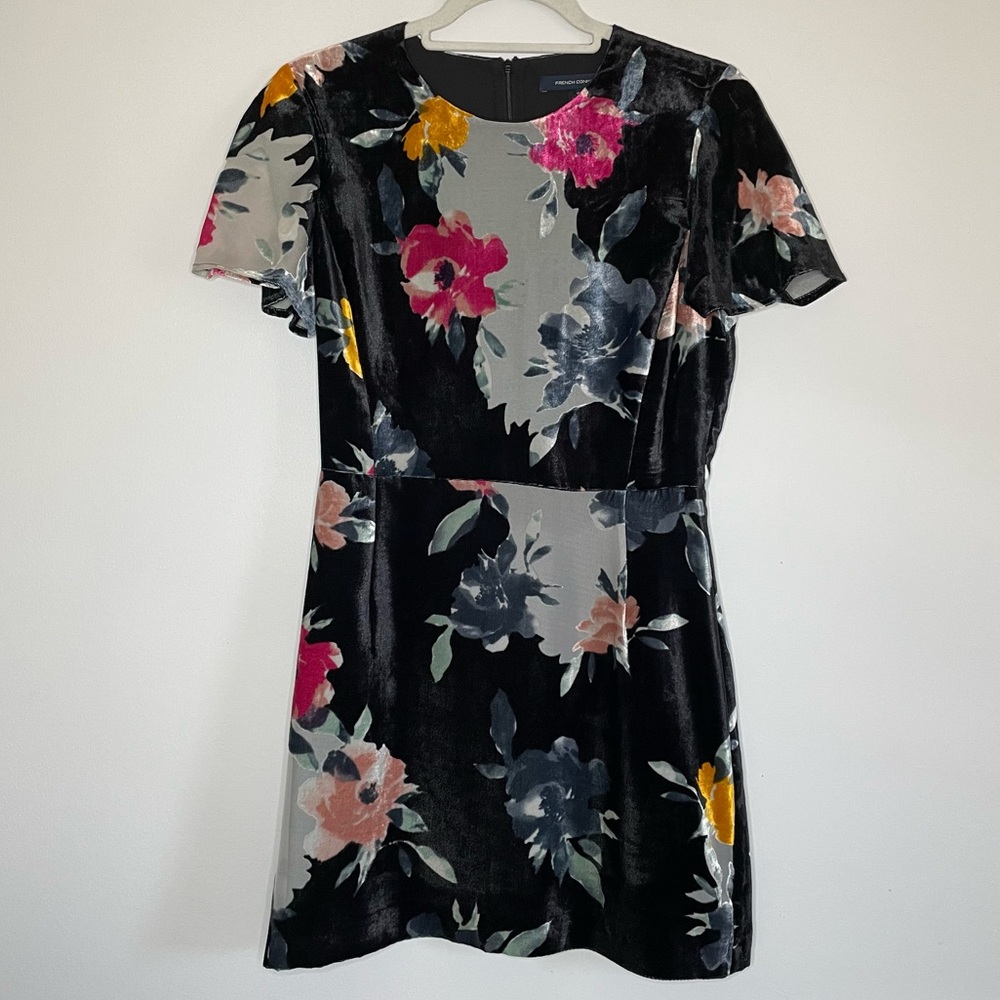 French Connection Velvet Dress